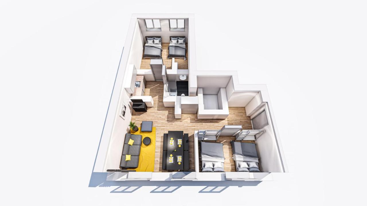 Marienplatz Apartment 2 Bedrooms Living Room Kitchen Мюнхен Екстер'єр фото